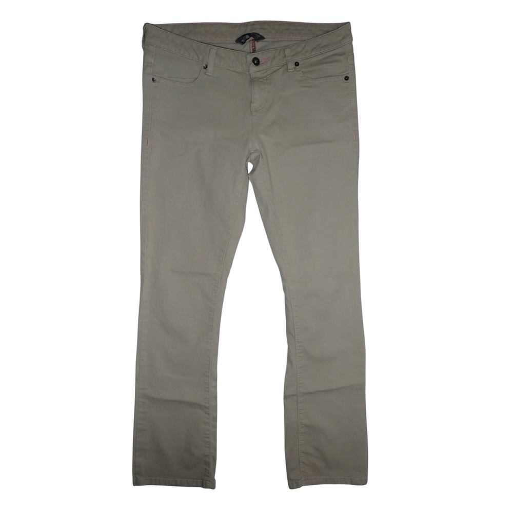 The North Face Women's Khaki Straight Leg Chino Pants Size 8 Casual Gorpcore